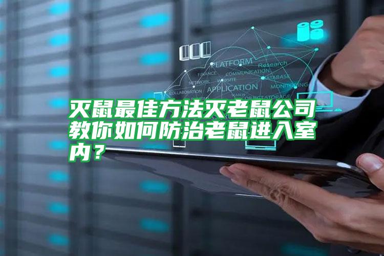 滅鼠最佳方法滅老鼠公司教你如何防治老鼠進(jìn)入室內(nèi)?