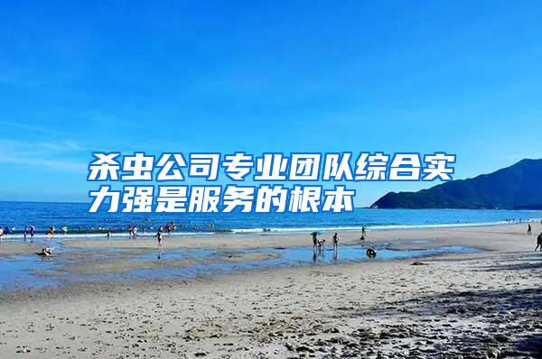 殺蟲公司專業(yè)團隊綜合實力強是服務的根本
