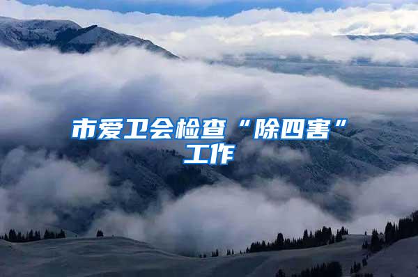 市愛衛(wèi)會檢查“除四害”工作